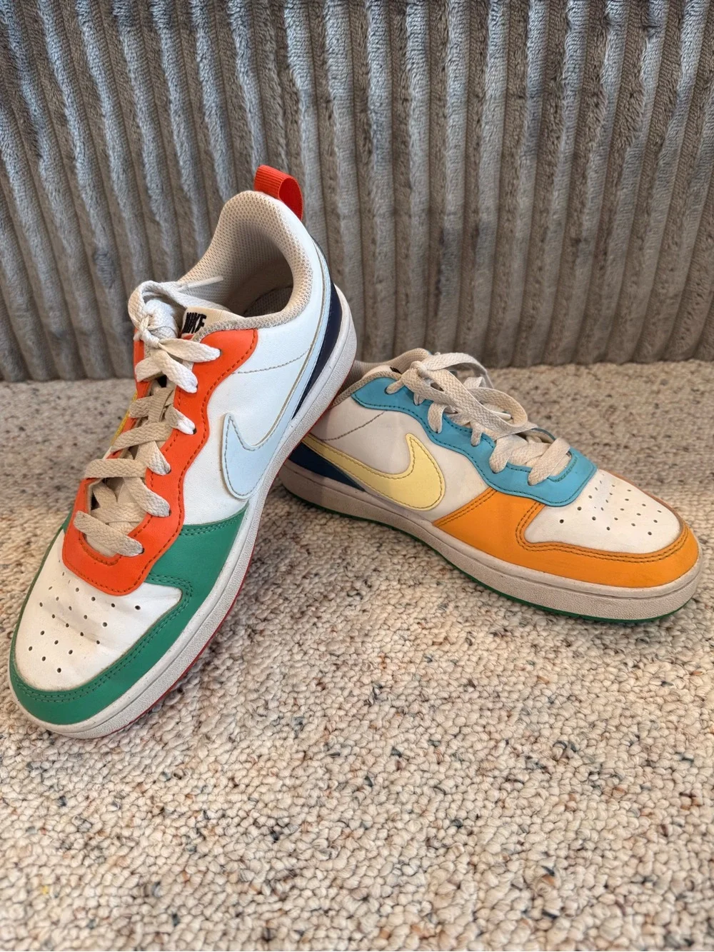 Nike Court Borough Low Recraft Lace Up Sneakers GS Multi / Color Size 6Y